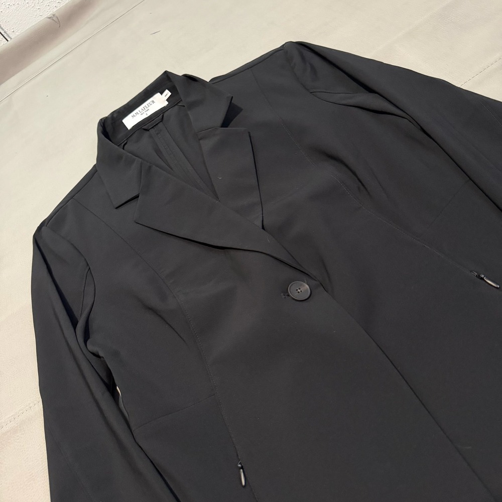MM Lafleur Blazer Moreland Travel Origami Tech Career Jacket Gray Modern-8-6852 - Picture 3 of 8